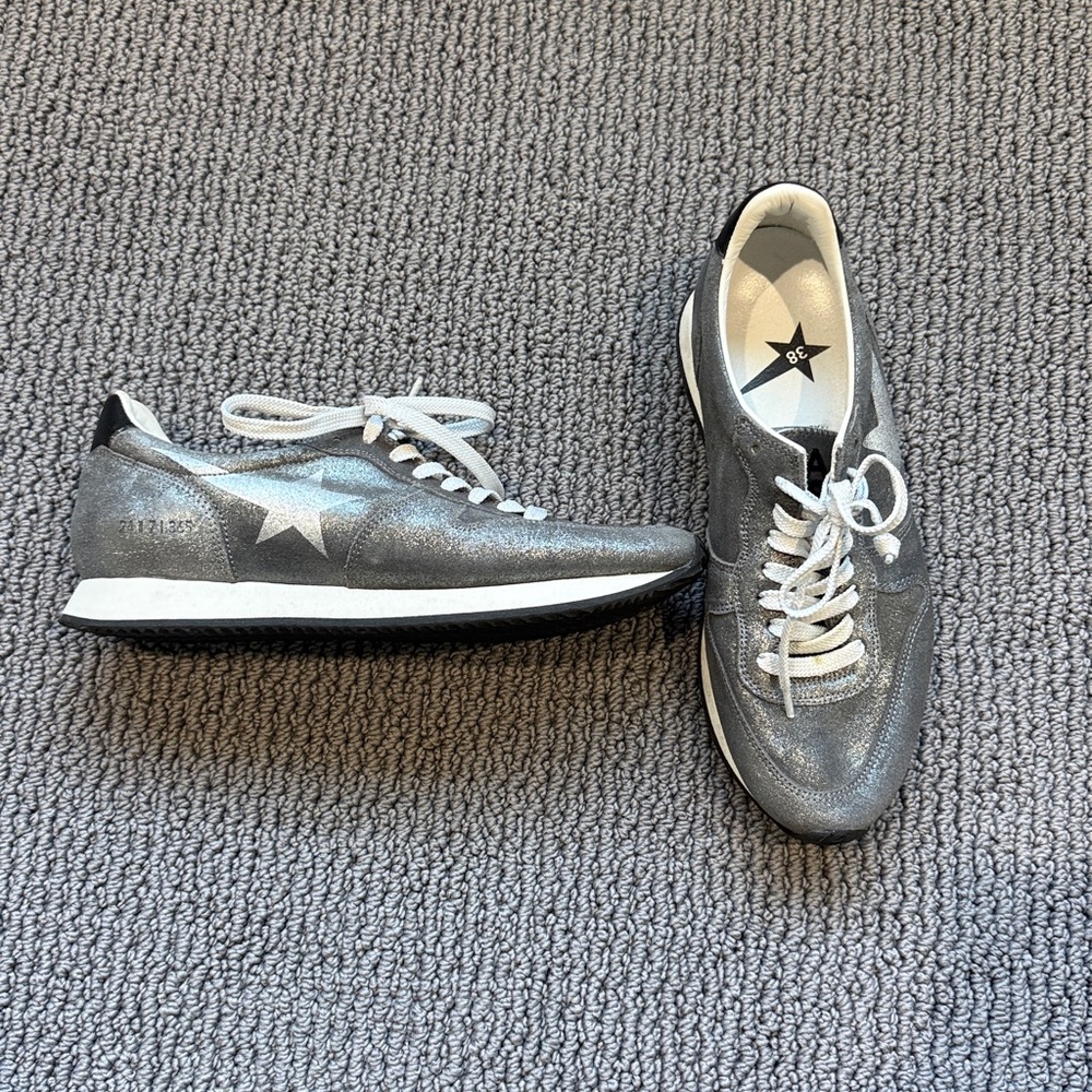Golden Goose Silver Star Sneakers